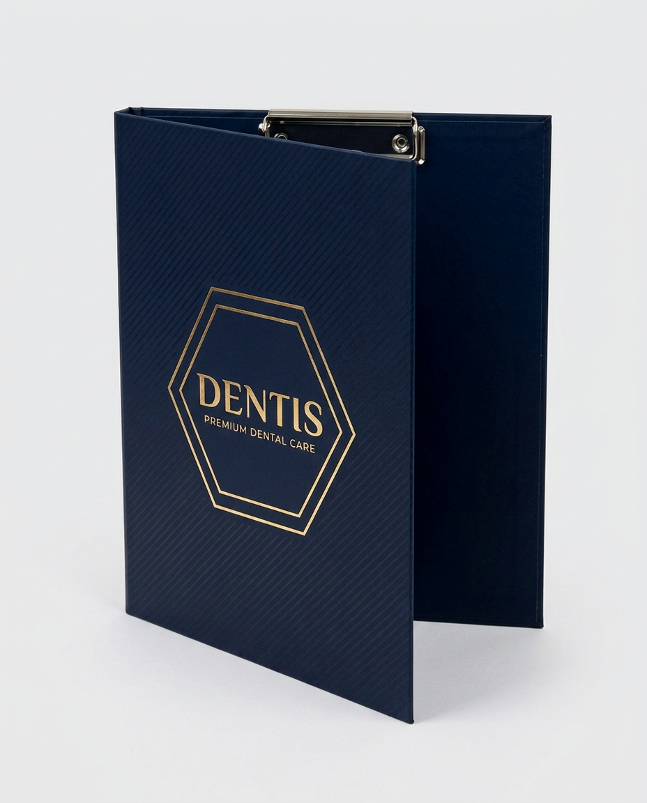 Zamykany clipboard z personalizacją dla kliniki medycznej