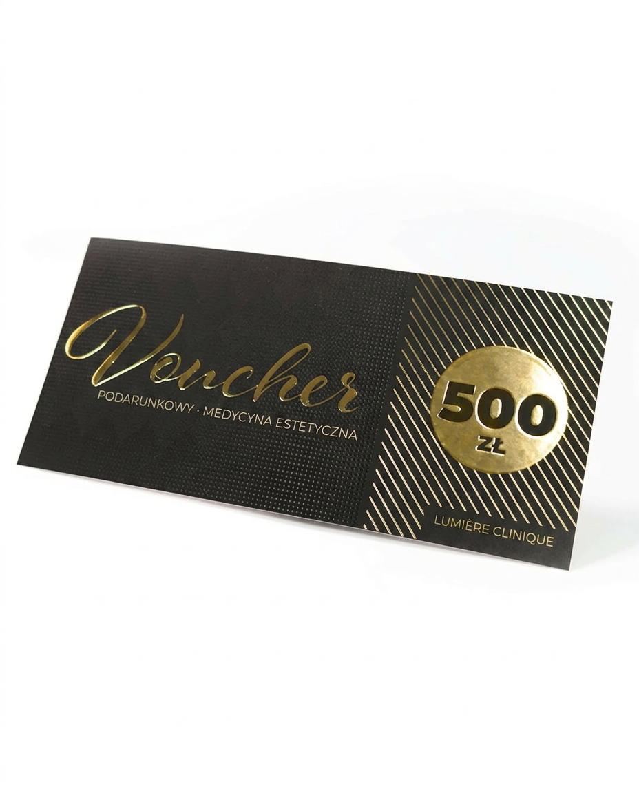 Voucher prezentowy z brandingiem kliniki medycznej